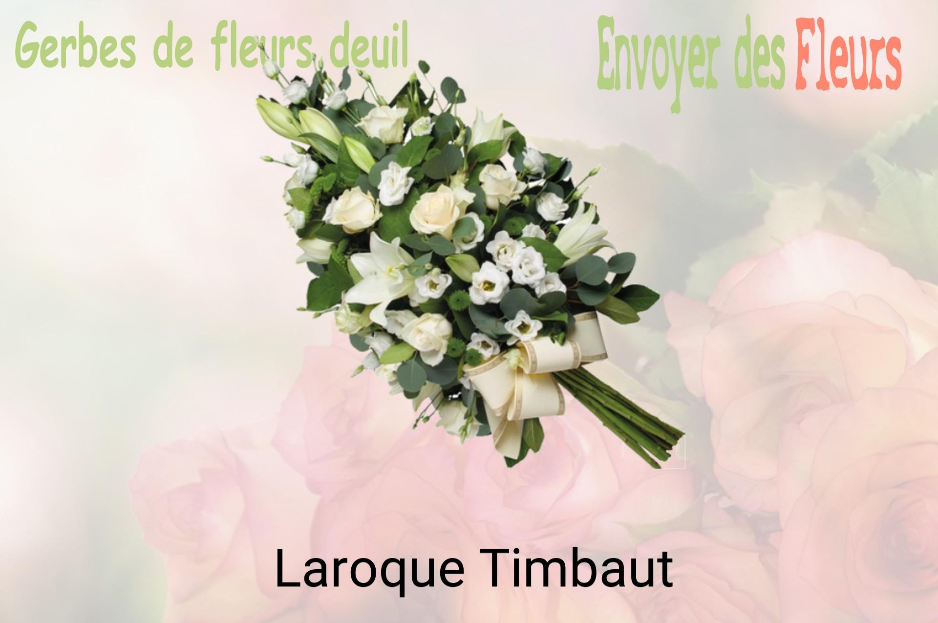 Gerbe de fleurs de deuil livrée à Laroque-Timbaut